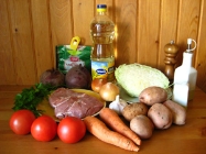 Борщ. Інгредієнти.